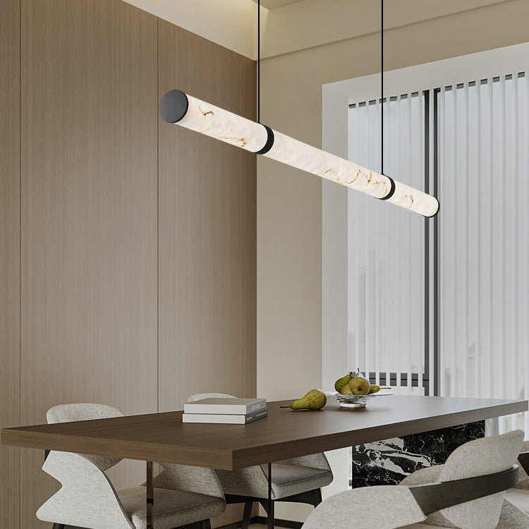 Sleek Textured Iron LED Pendant Light for Modern Dining Room Island