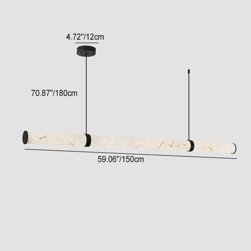 Sleek Textured Iron LED Pendant Light for Modern Dining Room Island