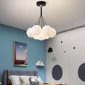 Modern White Iron and Resin Branch Chandelier for Living Room 7/13 Lights