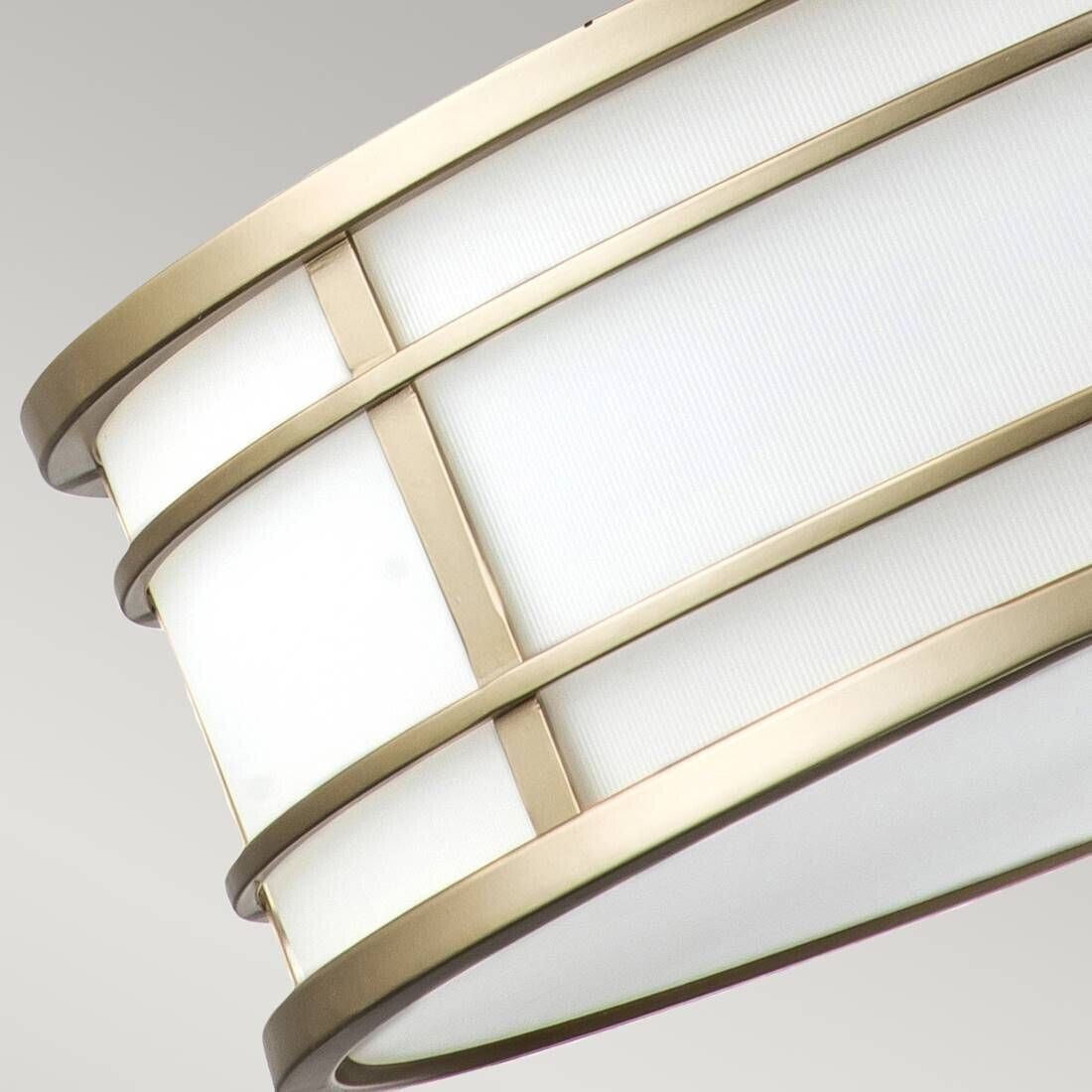 Modern Brass Finish Geometric 3-Light Chandelier with Ribbed Glass Shade for Living Room