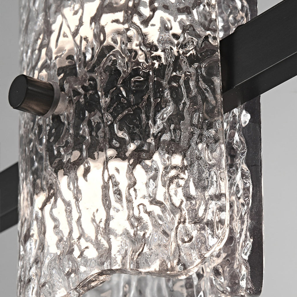 Nordic Iron and Resin Square LED Chandelier for Dining Room Island Décor