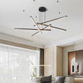 Sleek Modern Aluminum & Acrylic LED Chandelier for Living Room Decor