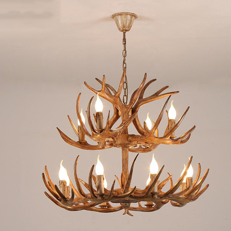 Antler-Inspired Modern Art Deco Iron Chandelier for Dining Room, 4-12 Lights