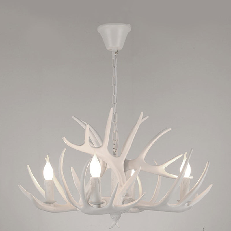 Antler-Inspired Modern Art Deco Iron Chandelier for Dining Room, 4-12 Lights