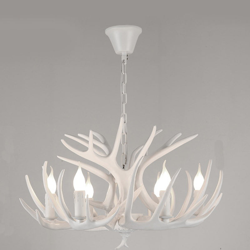 Antler-Inspired Modern Art Deco Iron Chandelier for Dining Room, 4-12 Lights