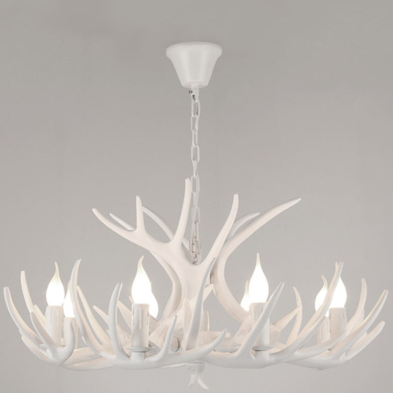 Antler-Inspired Modern Art Deco Iron Chandelier for Dining Room, 4-12 Lights