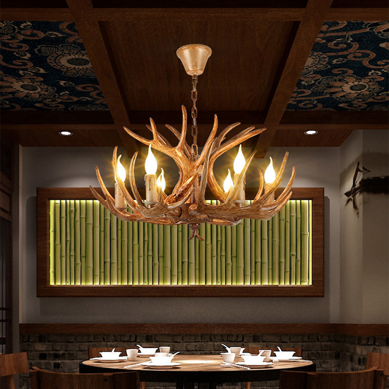 Antler-Inspired Modern Art Deco Iron Chandelier for Dining Room, 4-12 Lights