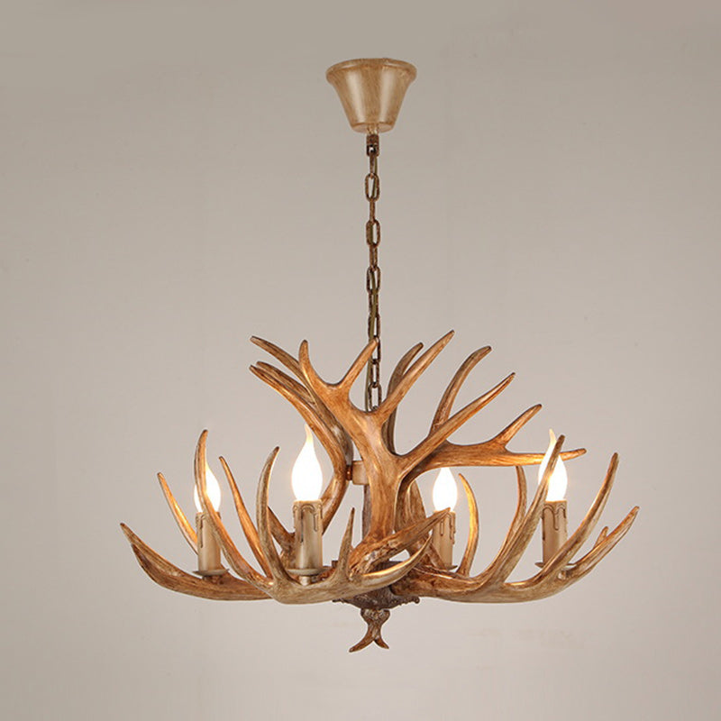 Antler-Inspired Modern Art Deco Iron Chandelier for Dining Room, 4-12 Lights