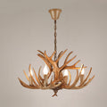 Antler-Inspired Modern Art Deco Iron Chandelier for Dining Room, 4-12 Lights