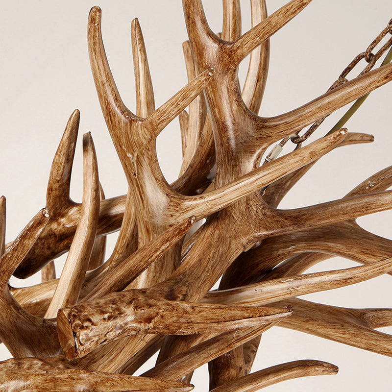 Antler-Inspired Modern Art Deco Iron Chandelier for Dining Room, 4-12 Lights