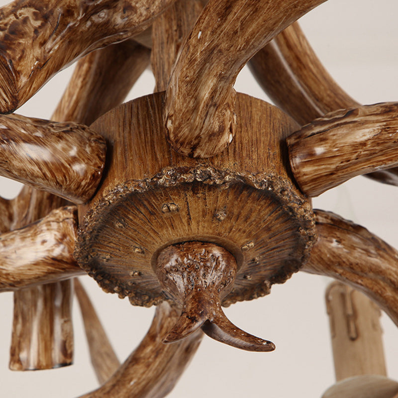 Antler-Inspired Modern Art Deco Iron Chandelier for Dining Room, 4-12 Lights