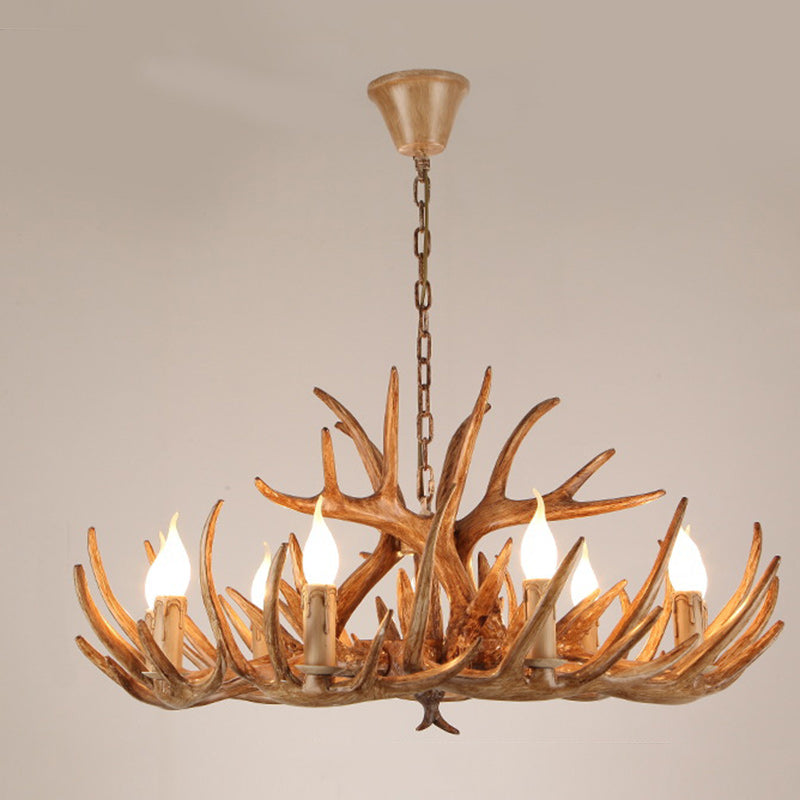 Antler-Inspired Modern Art Deco Iron Chandelier for Dining Room, 4-12 Lights