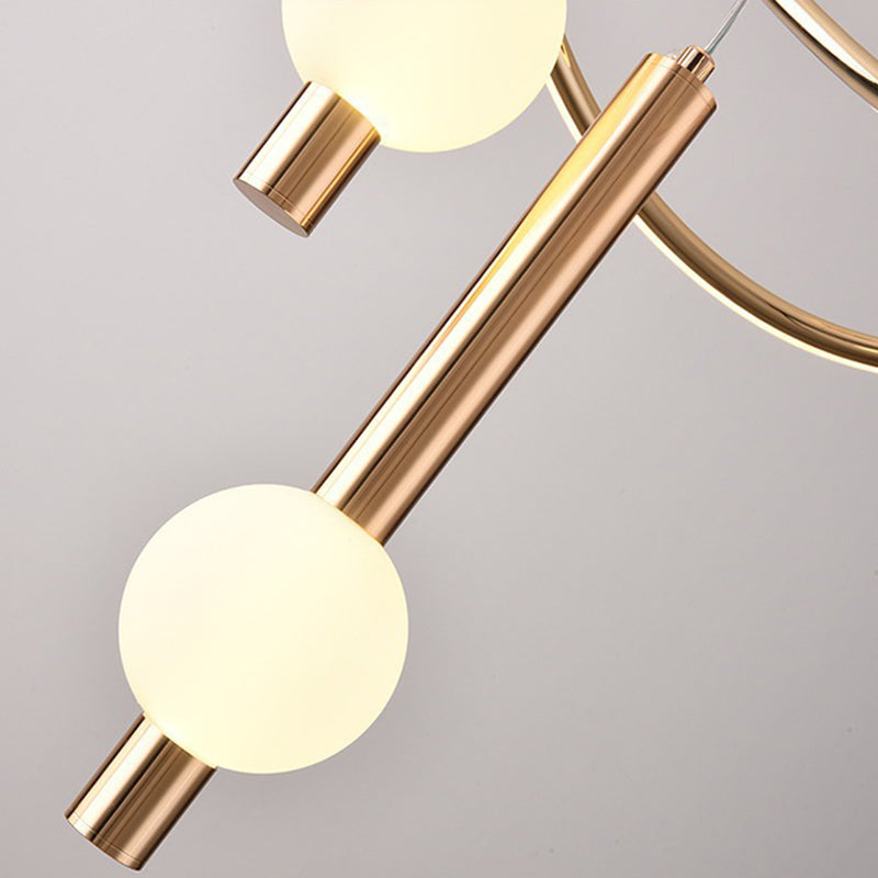 Scandinavian LED Chandelier with Aluminum & Acrylic for Modern Bedroom