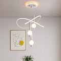 Scandinavian LED Chandelier with Aluminum & Acrylic for Modern Bedroom