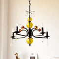 Vintage Round Crystal Iron Chandelier - 5/6/8 Lights for Living Room