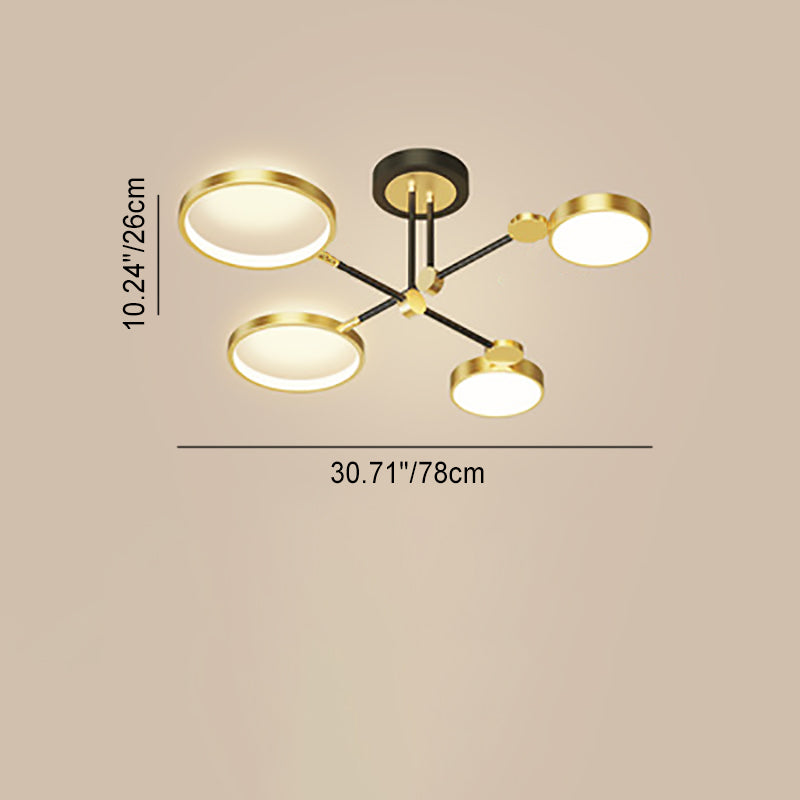 Scandinavian Round Silicone LED Chandelier Pendant for Bedroom Lighting