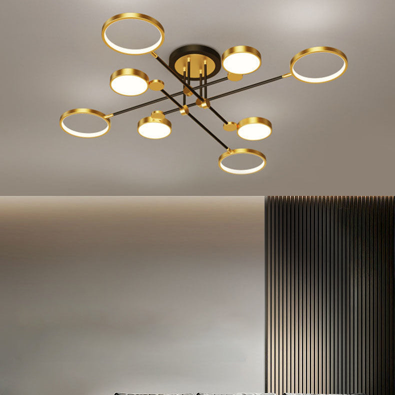Scandinavian Round Silicone LED Chandelier Pendant for Bedroom Lighting