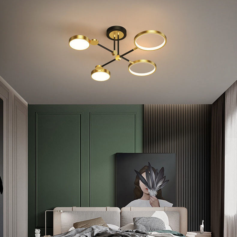 Scandinavian Round Silicone LED Chandelier Pendant for Bedroom Lighting