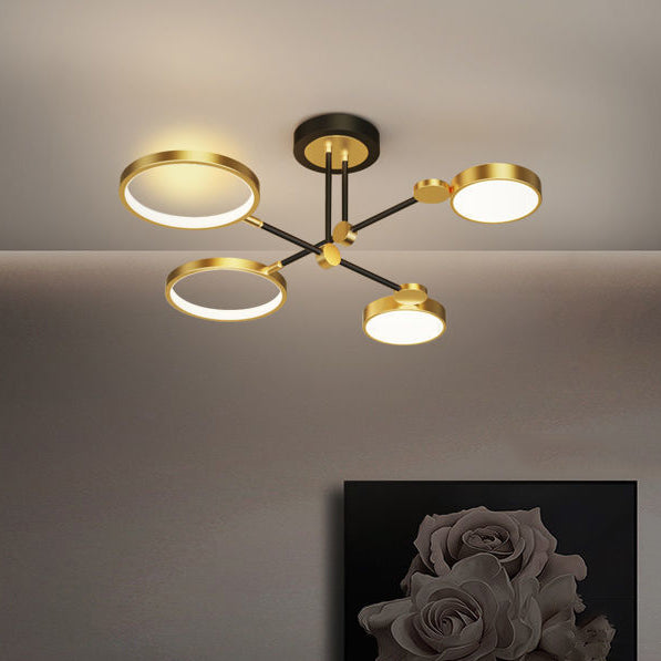 Scandinavian Round Silicone LED Chandelier Pendant for Bedroom Lighting