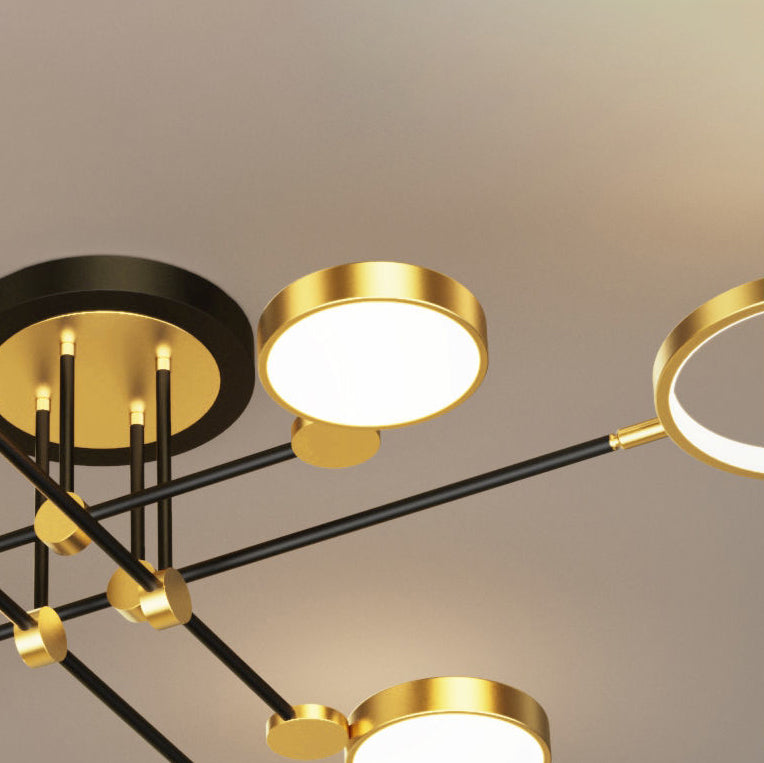 Scandinavian Round Silicone LED Chandelier Pendant for Bedroom Lighting