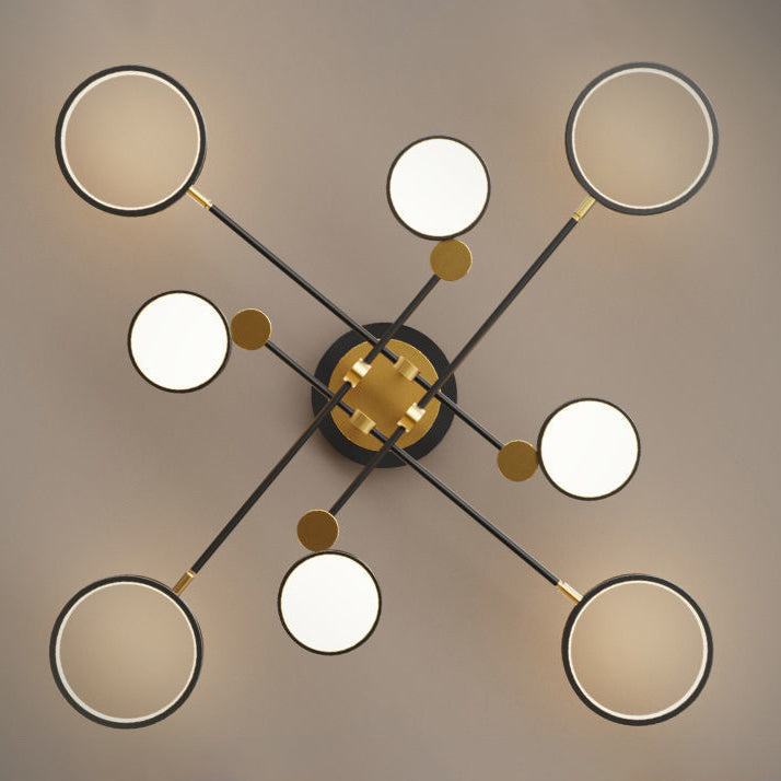Scandinavian Round Silicone LED Chandelier Pendant for Bedroom Lighting