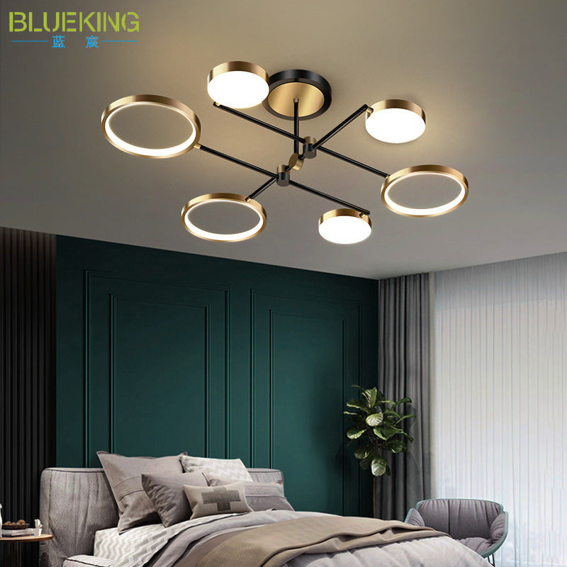 Scandinavian Round Silicone LED Chandelier Pendant for Bedroom Lighting
