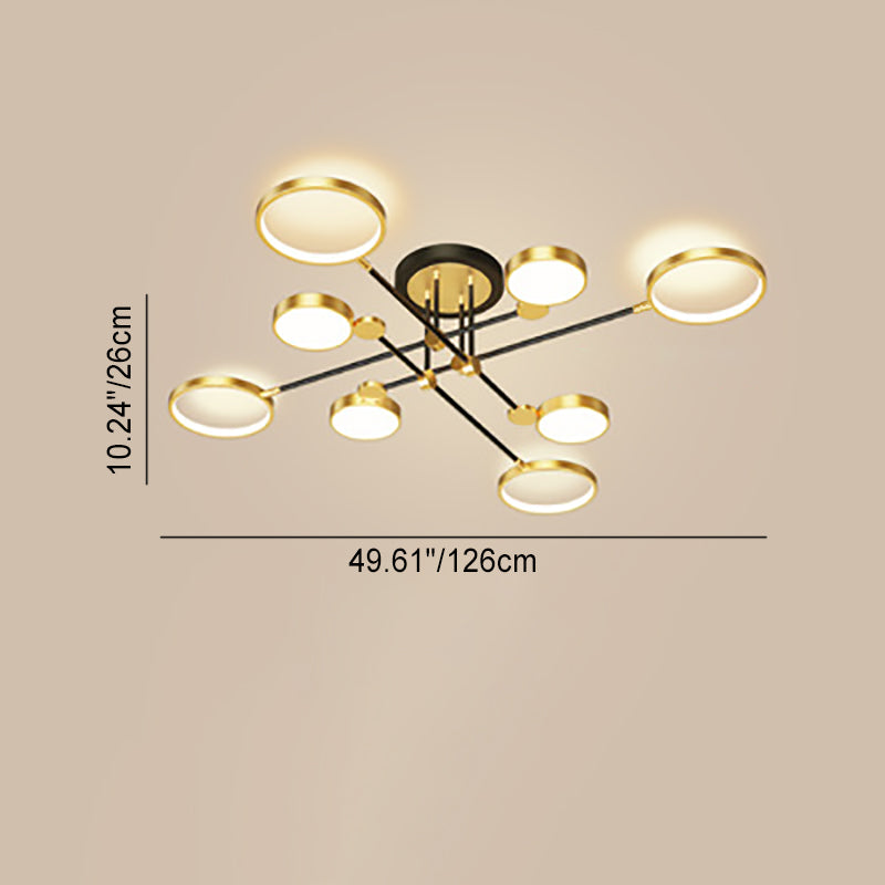 Scandinavian Round Silicone LED Chandelier Pendant for Bedroom Lighting