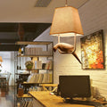 Modern Rectangular Iron Resin Bird Chandelier for Bedroom Lighting