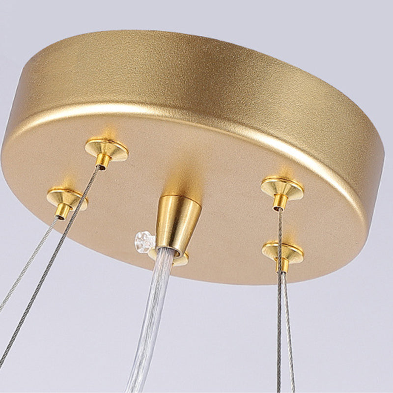 Modern Silver Aluminum Crystal Chandelier for Living Room, 9/10/12/14 Lights