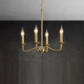 Modern Retro Copper & Glass Chandelier - 4/6/8 Light for Living Room