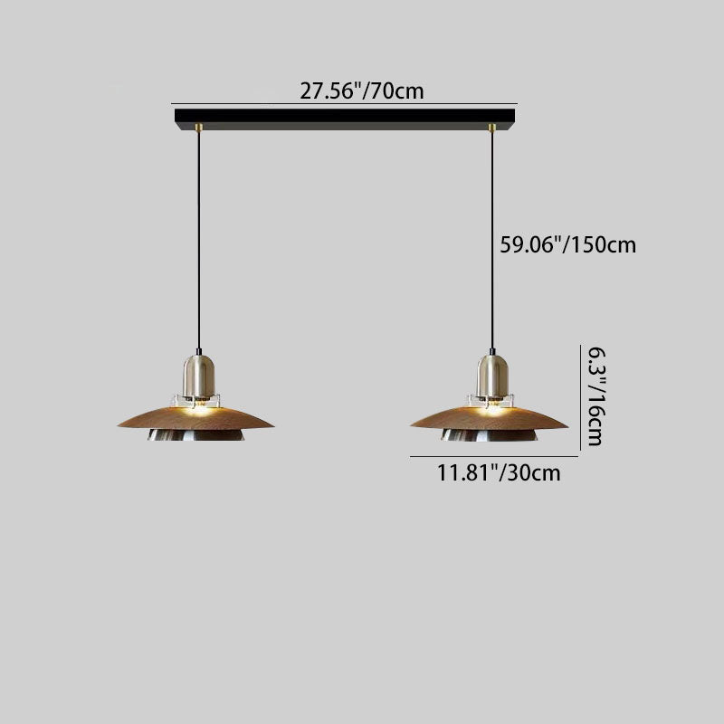 Traditional Black Iron Round Chandelier with 1/2/3 Lights for Dining Room