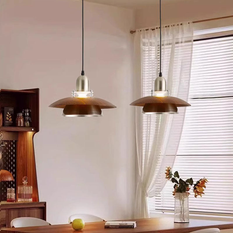 Traditional Black Iron Round Chandelier with 1/2/3 Lights for Dining Room