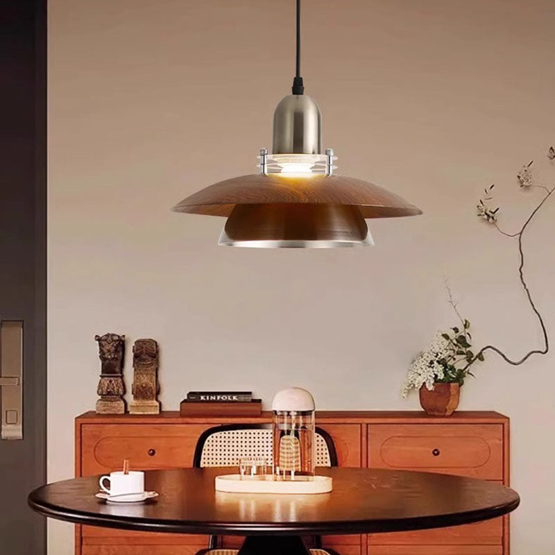 Traditional Black Iron Round Chandelier with 1/2/3 Lights for Dining Room