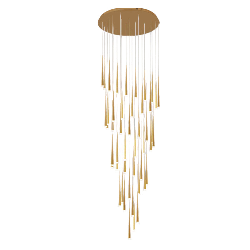 Contemporary Black Acrylic LED Chandelier for Living Room & Dining Room
