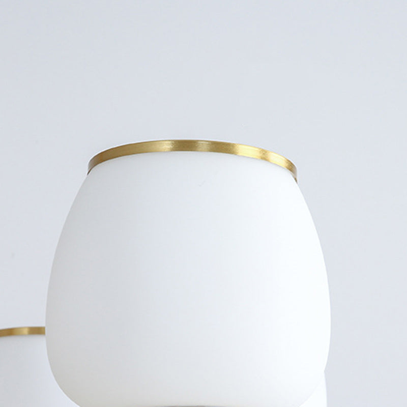 Nordic Copper and Glass Round Chandelier Light for Modern Living Rooms