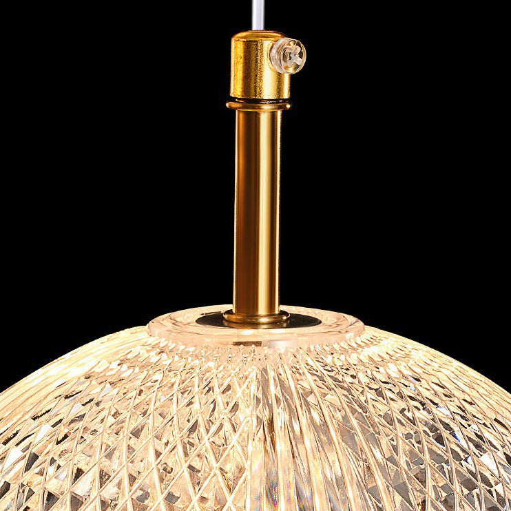Contemporary White Acrylic LED Round Orb Chandelier for Living Room