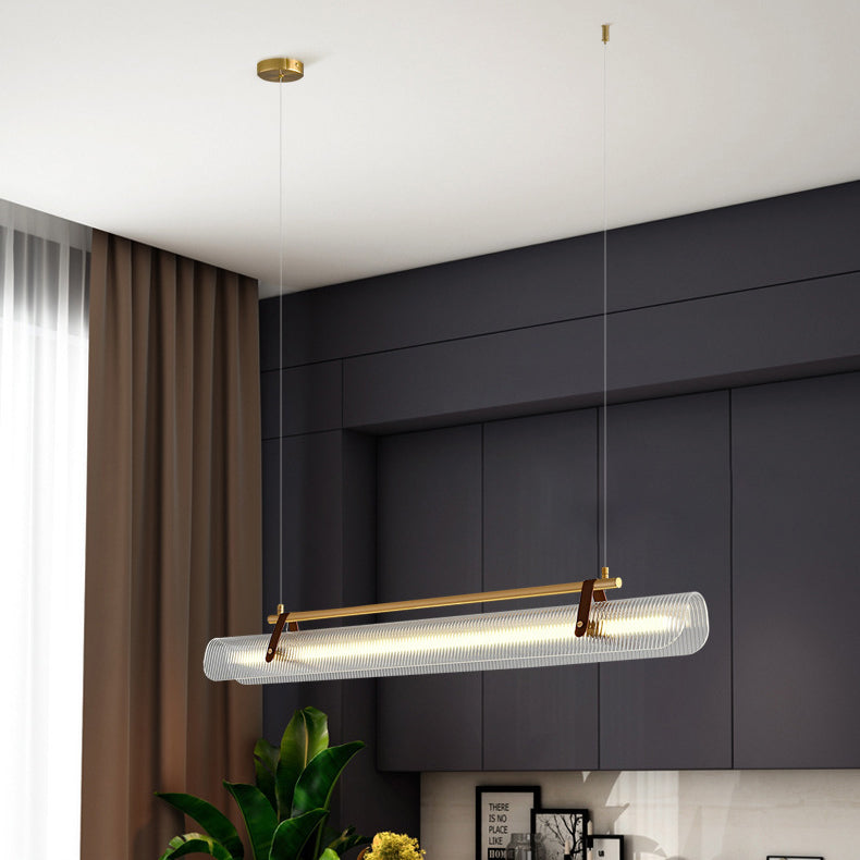 Scandinavian Acrylic LED Island Chandelier Light for Modern Living Room