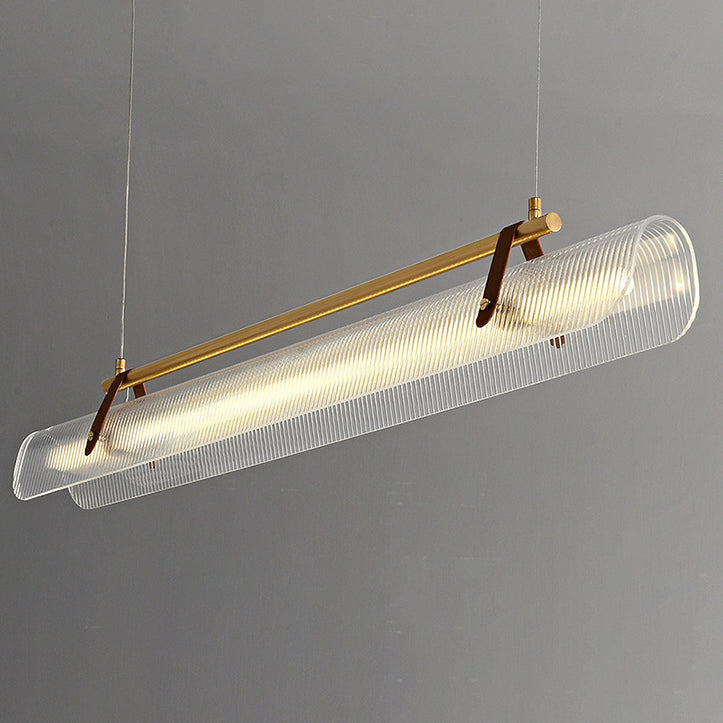 Scandinavian Acrylic LED Island Chandelier Light for Modern Living Room