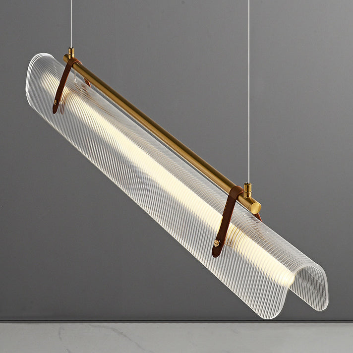 Scandinavian Acrylic LED Island Chandelier Light for Modern Living Room