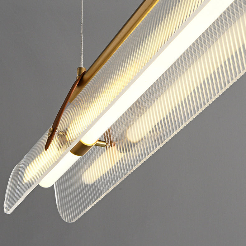 Scandinavian Acrylic LED Island Chandelier Light for Modern Living Room