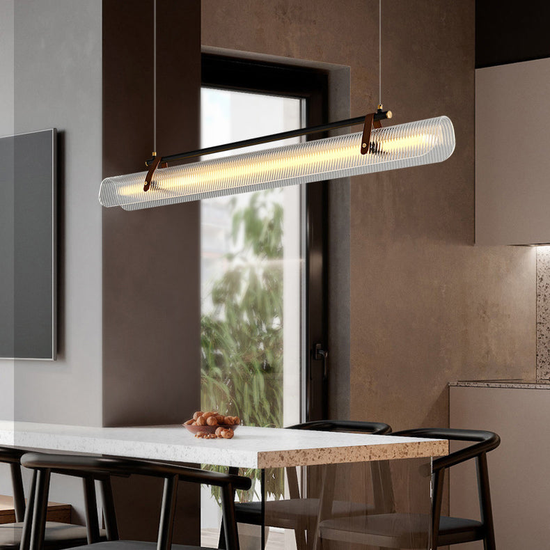 Scandinavian Acrylic LED Island Chandelier Light for Modern Living Room