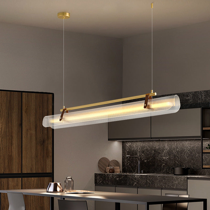 Scandinavian Acrylic LED Island Chandelier Light for Modern Living Room