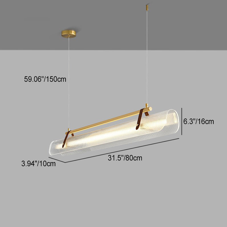 Scandinavian Acrylic LED Island Chandelier Light for Modern Living Room