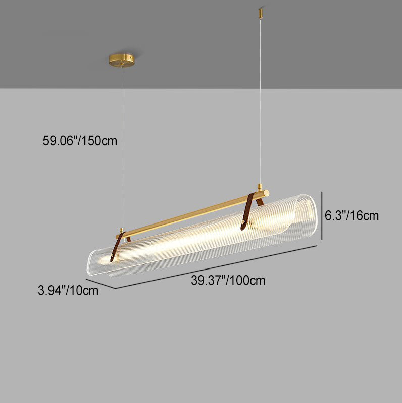 Scandinavian Acrylic LED Island Chandelier Light for Modern Living Room