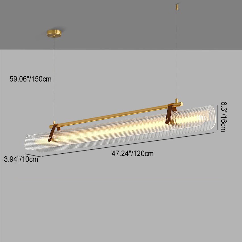 Scandinavian Acrylic LED Island Chandelier Light for Modern Living Room