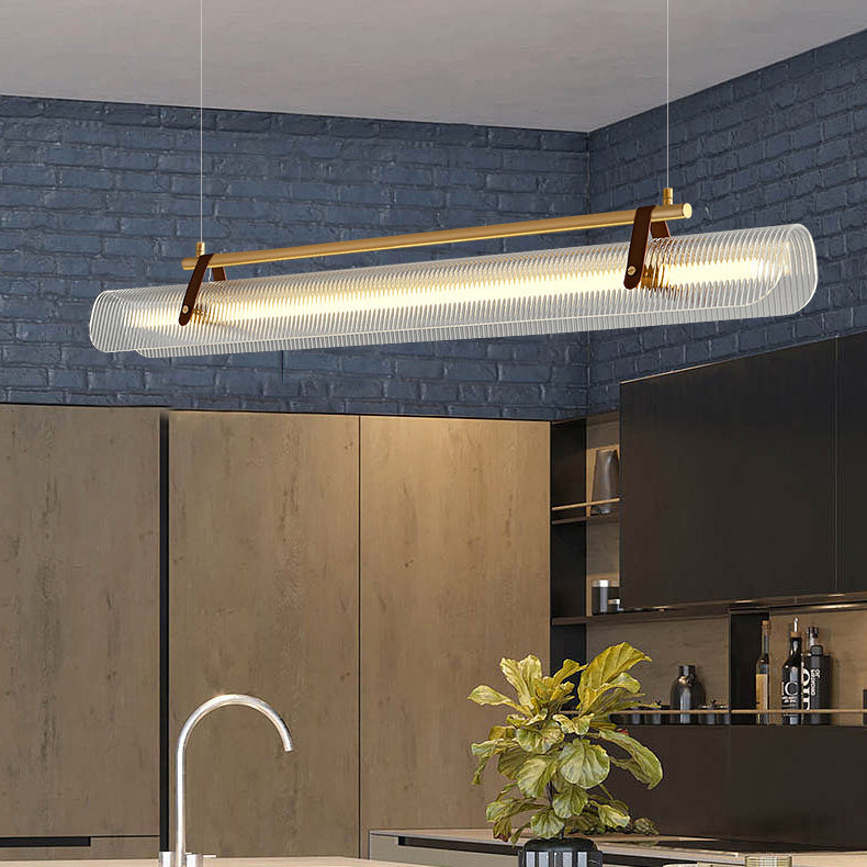 Scandinavian Acrylic LED Island Chandelier Light for Modern Living Room