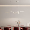 Scandinavian Acrylic and Aluminum LED Island Chandelier for Living Room