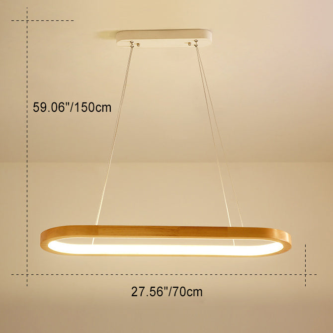 Sleek White Acrylic Oval LED Chandelier for Modern Living Room Decor
