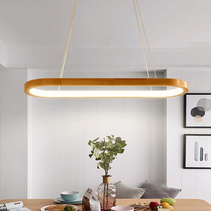 Sleek White Acrylic Oval LED Chandelier for Modern Living Room Decor