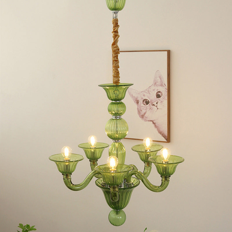 Elegant Traditional French Glass Chandeliers - 5/6/8 Lights for Living Room
